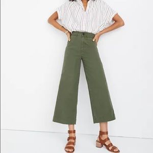 Madewell Emmett Wide leg cropped pants